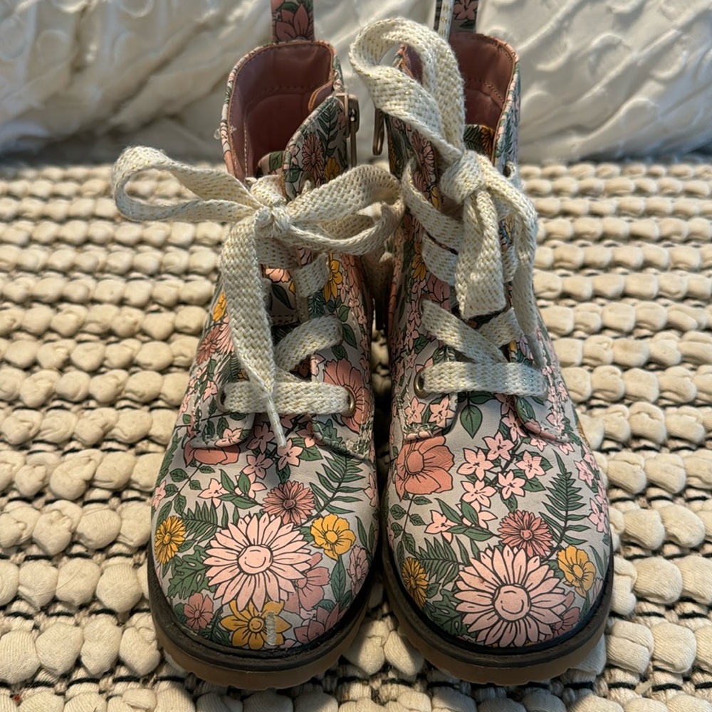 Floral Cat & Jack Doc Martin Style Boots